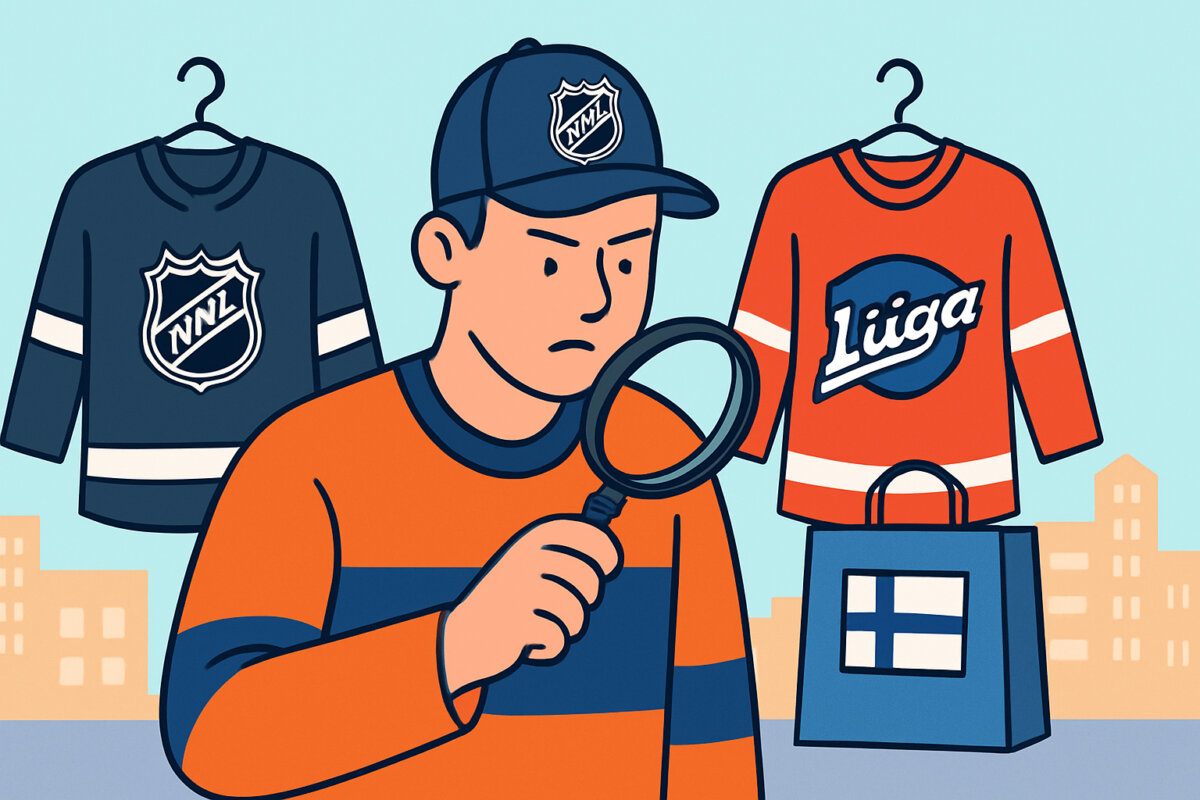 NHL- ja Liiga-fanituotteet Suomessa – aitouden tunnistus